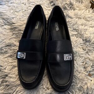 Black loafers
